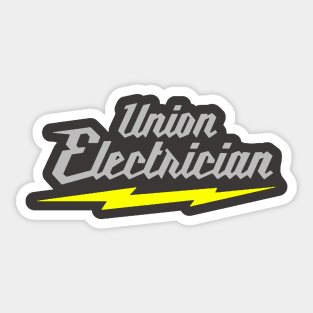 Union Electrician Sticker